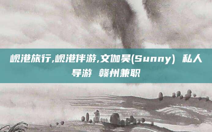保山岘港旅行,岘港伴游,文伽昊(Sunny) 私人导游 赣州兼职